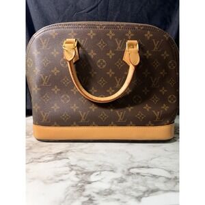 Louis Vuitton Monogram Canvas Alma GM Tote in Brown and Tan